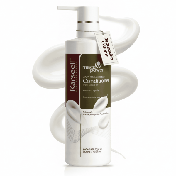 Karseell® Acondicionador de Colágeno y Maca Essence – Suavidad y Sello de Brillo (500ml)