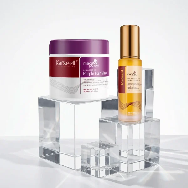 Karseell® Pack Dúo – Mascarilla Purple (500ml) + Sérum Aceite de Argán (50ml)